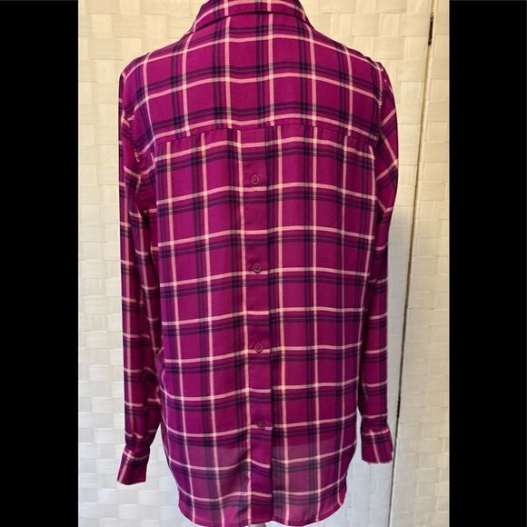 Banana Republic Pink flannel shirt Small - Picture 4 of 7
